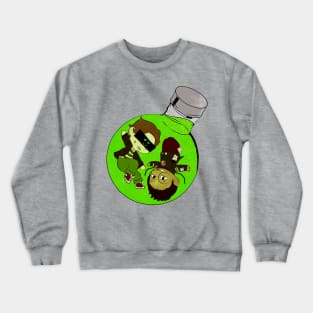 Squiped Crewneck Sweatshirt